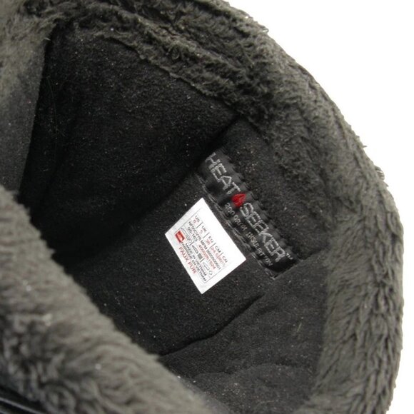 The North Face Heat Seeker Black Leather Lined Waterproof Snow Boots Women's 6 - Picture 7 of 9